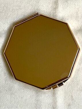 Things Remembered Gold Octagon Compact Mirror | Engravable Dual Mirror 1x 2x